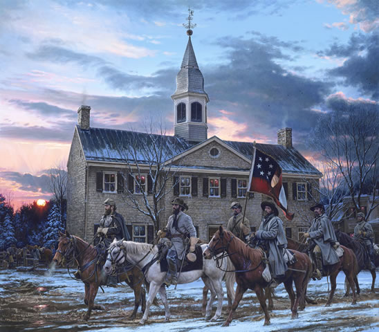 "Defenders of the Valley" John Paul Strain Civil War Exec Canvas Giclee